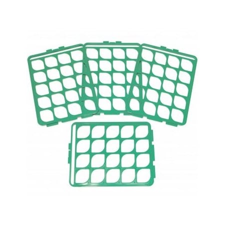 Extra Grids For Switch-Grid Tube Racks, Green Grid, 4 PK